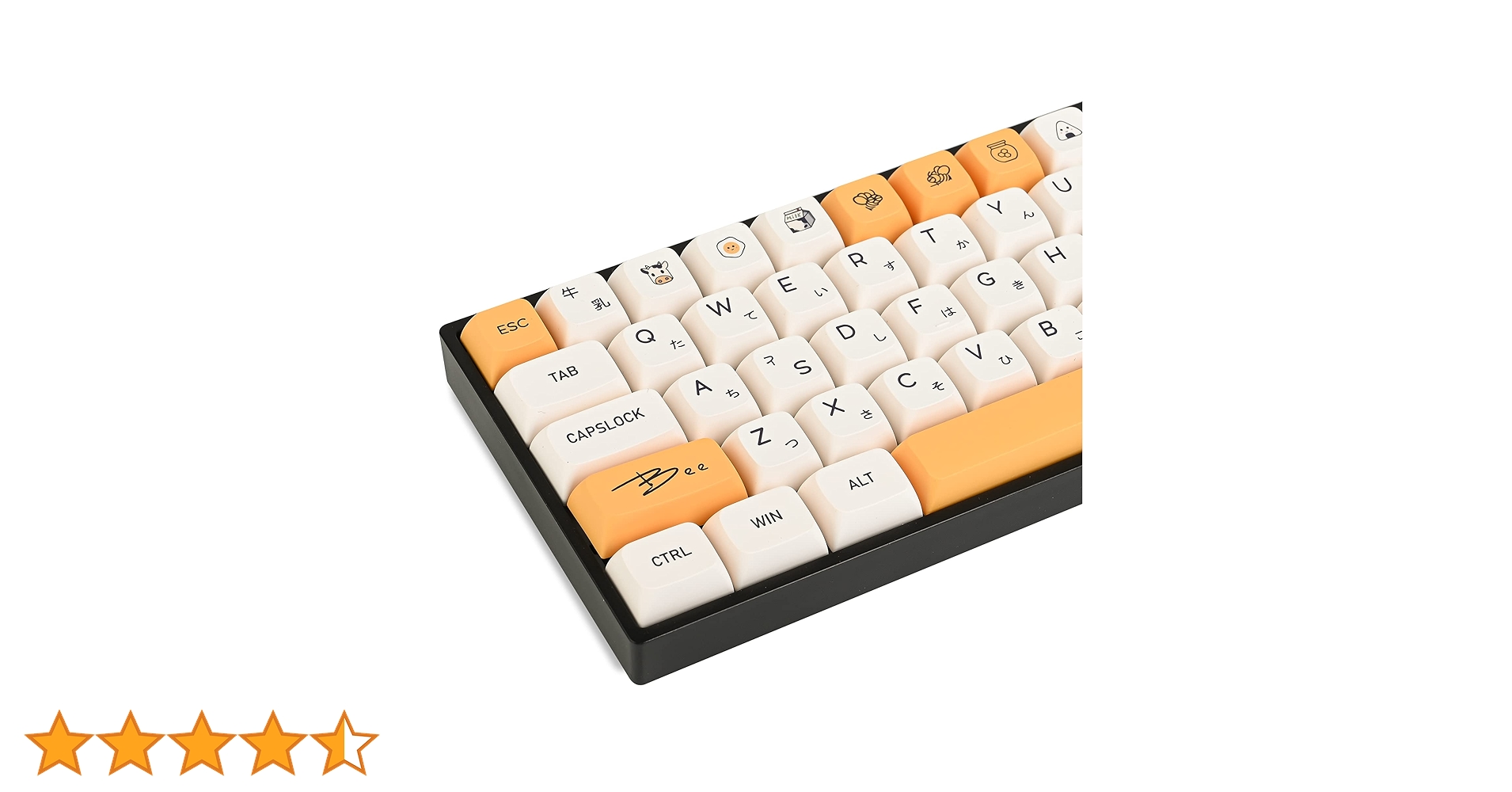 キーキャップ　バリスタ Milkyway Barista Keycaps, 5 Lados, Sublimação Dye, Cherry